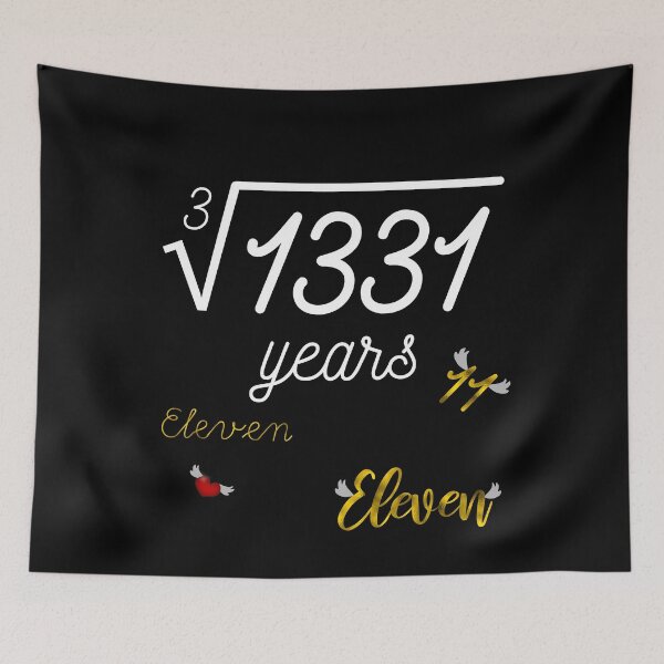 Item preview, Cube Root of 1331 - Eleven - Funny Math 11 Year Old 11th Birthday Gift designed and sold by r-silver.