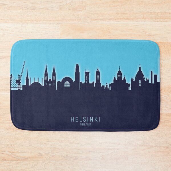Aperçu de l'œuvre Helsinki Finland Skyline créée et vendue par ArtPrints.