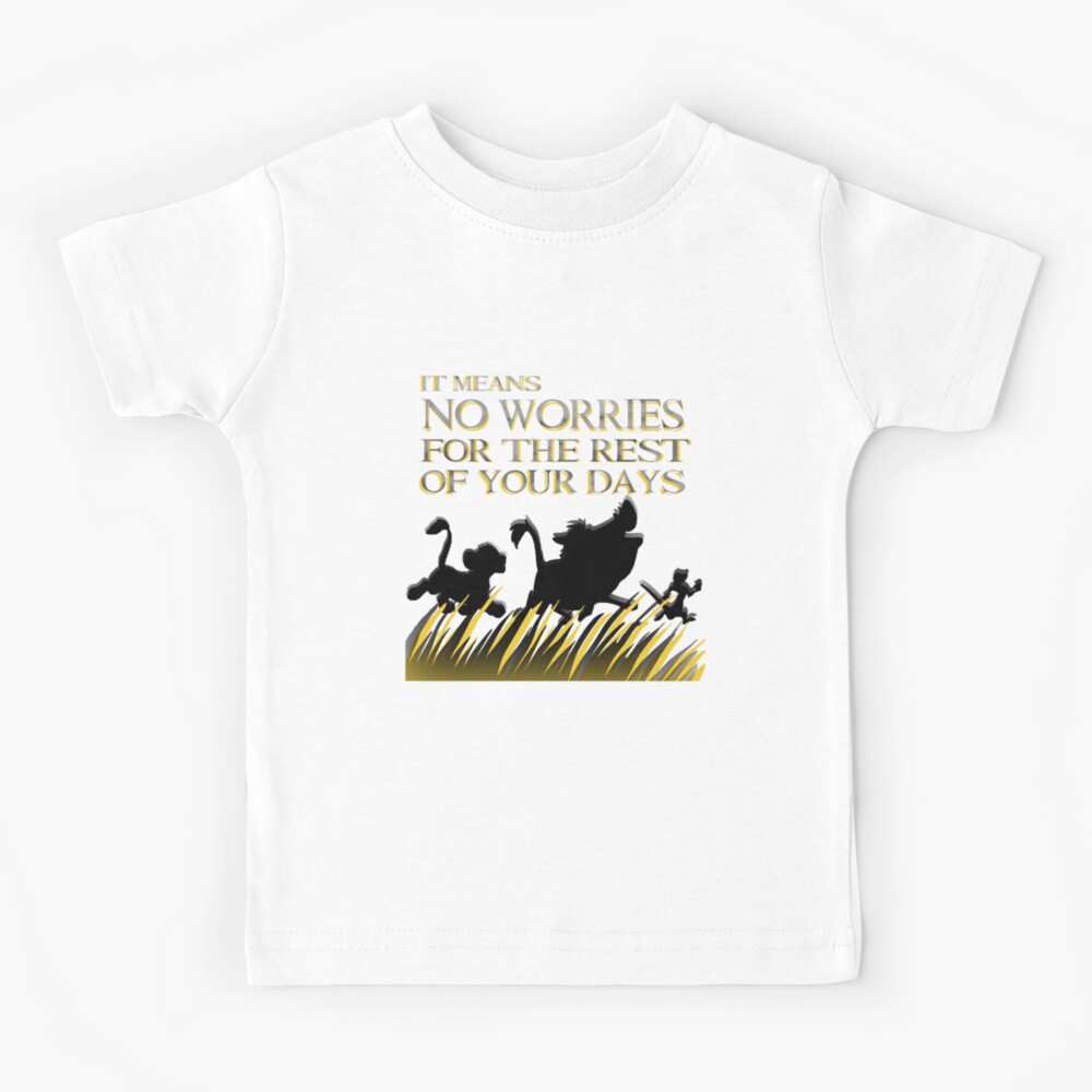 Lion King Juniors No Worries Cartoon T-Shirt 