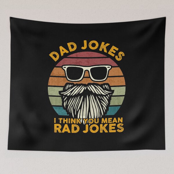 Item preview, Dad Jokes I Think You Mean Rad Jokes Funny Gift For Bearded Daddy Vintage  designed and sold by alenaz.
