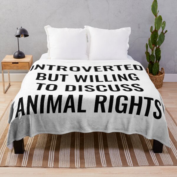 Item preview, Introverted but Willing to Discuss Animal Rights designed and sold by manishfzr1995.