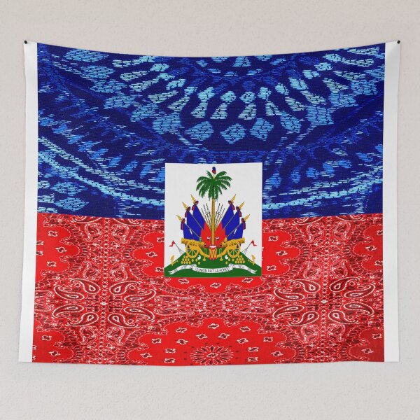 Item preview, Vintage Haitian Flag designed and sold by artbyomega.