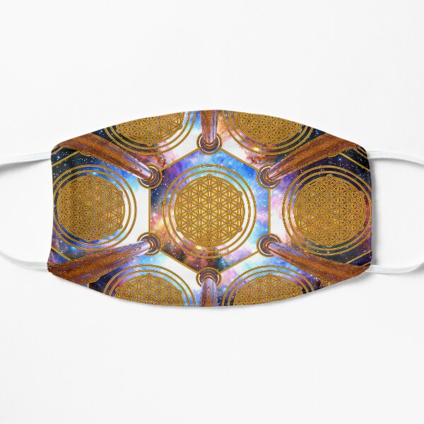 Flower of life Healing Code Flat Mask