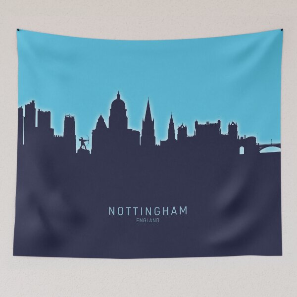 Item preview, Nottingham England Skyline designed and sold by ArtPrints.