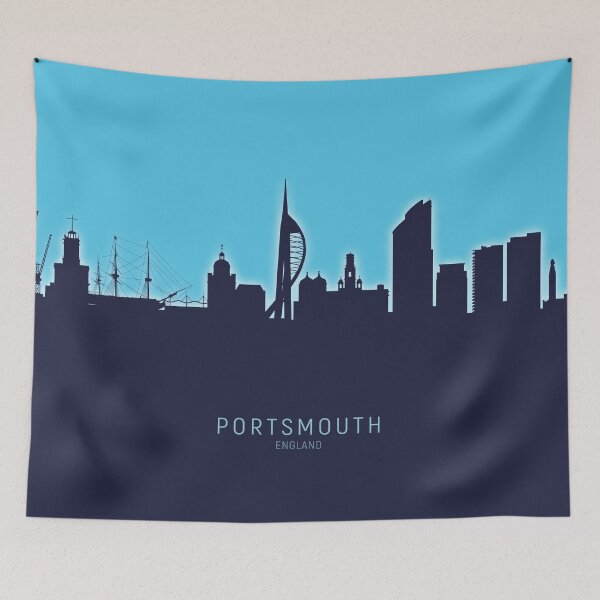 Item preview, Portsmouth England Skyline designed and sold by ArtPrints.