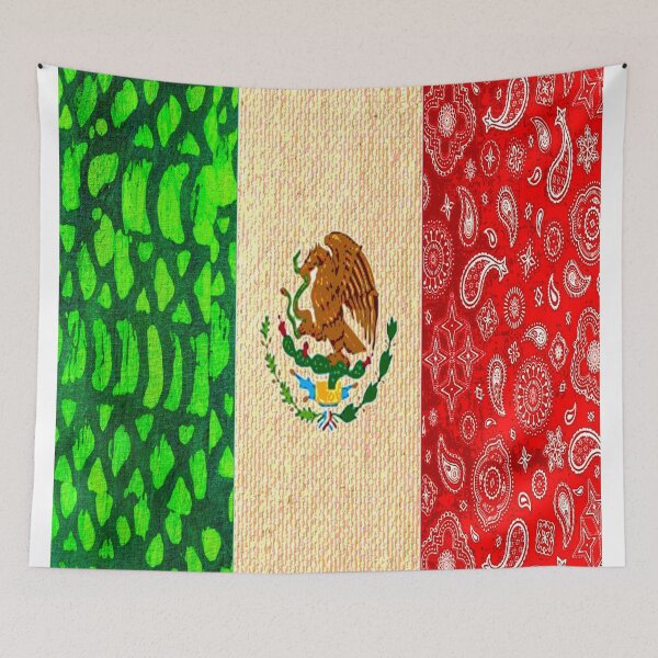 Item preview, Vintage Mexican Flag designed and sold by artbyomega.