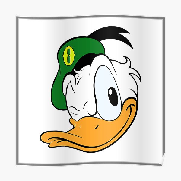 "Oregon Donald Duck" Poster by pasquale Redbubble
