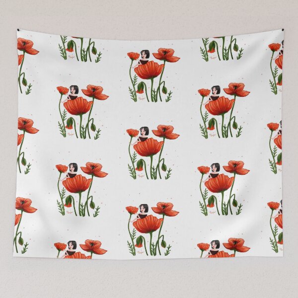 Item preview, Poppies Girl designed and sold by Leila Charafeddine.