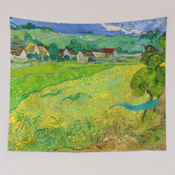 Item preview, View of Vessenots Near Auvers, by Vincent van Gogh designed and sold by Irina Polyanskaya.