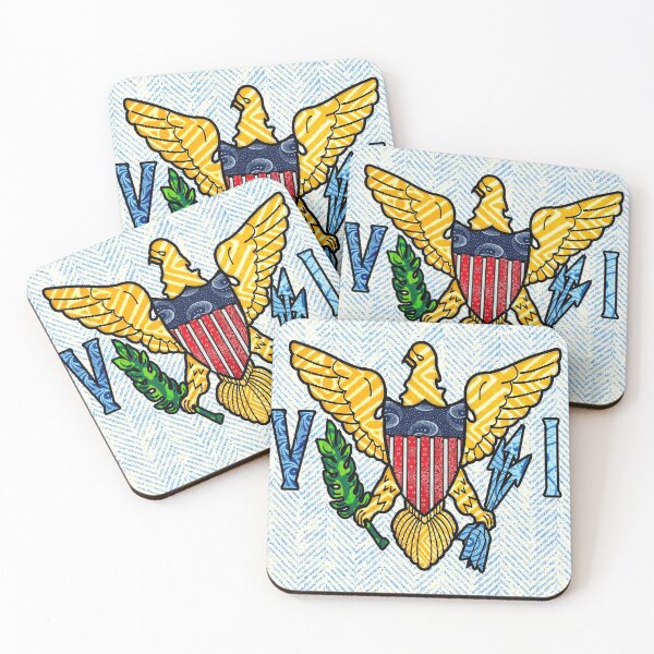 Item preview, Vintage Virgin Island US Flag designed and sold by artbyomega.