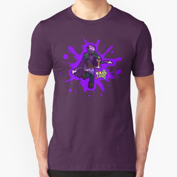 Raid.Land Shadow Hunter Purple Slim Fit T-Shirt