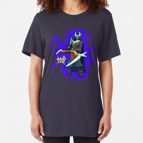 Raid.Land Grim Berserker Purple Slim Fit T-Shirt