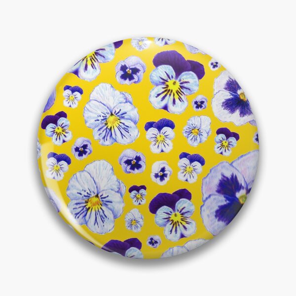 Artikelvorschau, Happy Pansies Pattern (gelb) entworfen und verkauft von Anna Kindt.