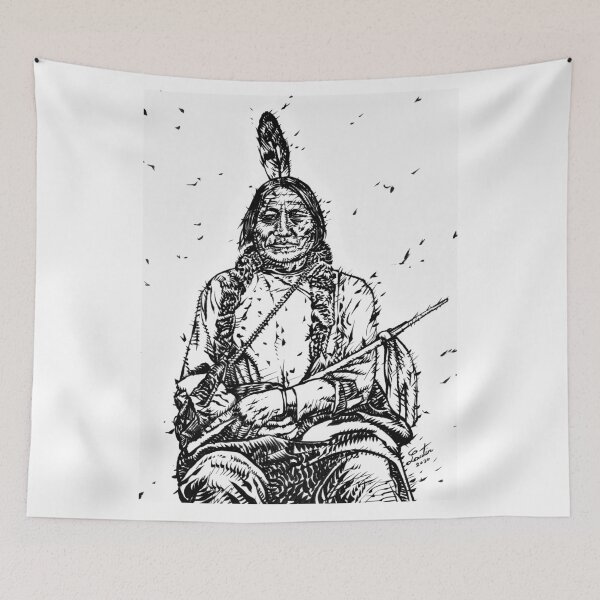 Item preview, SITTING BULL ink portrait.1 designed and sold by lautir.