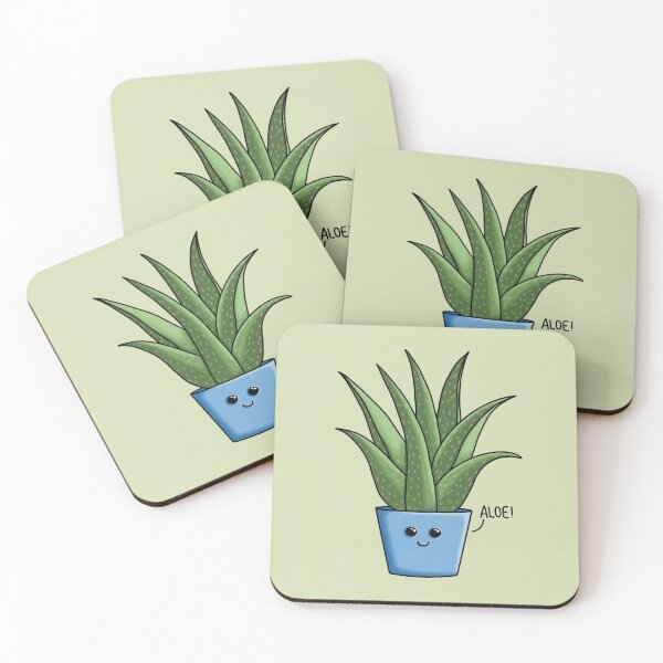 Item preview, ALOE! how are you?, Happy Aloe Vera with pun designed and sold by AlmightyClaire.