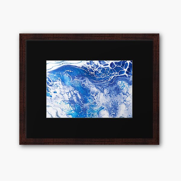 Blue Ocean Waves Marble Paint Texture Poster for Sale by SoccaTamam