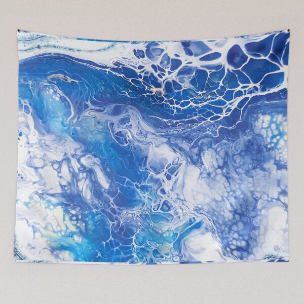 Item preview, Blue Ocean Waves Marble Paint Texture designed and sold by SoccaTamam.