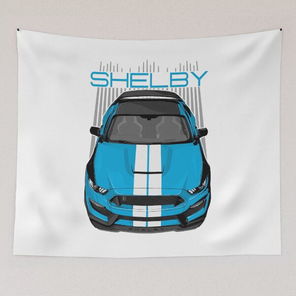 Item preview, Shelby GT350 - Grabber Blue & White designed and sold by V8social.
