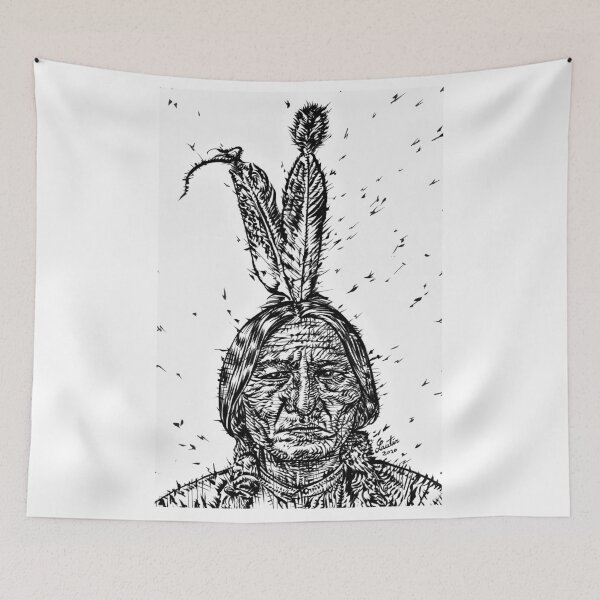 Item preview, SITTING BULL ink portrait.2 designed and sold by lautir.