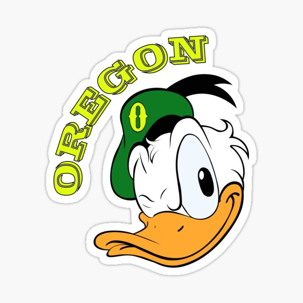"Oregon Donald Duck" Sticker for Sale by pasquale Redbubble