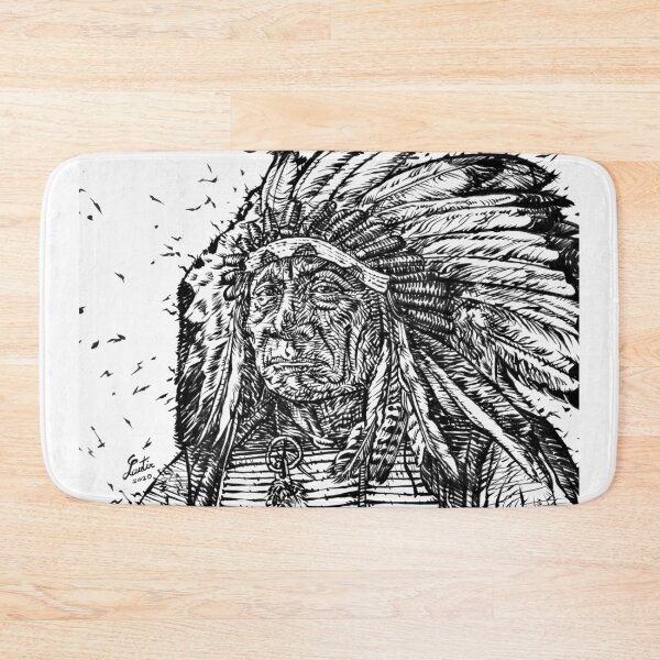 Item preview, RED CLOUD ink portrait.1 designed and sold by lautir.