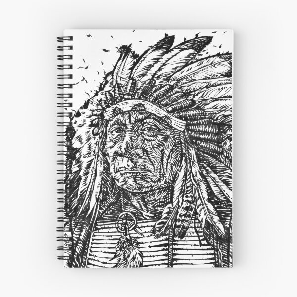 Item preview, RED CLOUD ink portrait.1 designed and sold by lautir.