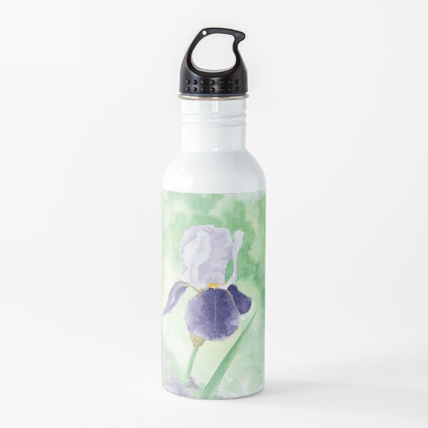 Purple Iris Water Bottle