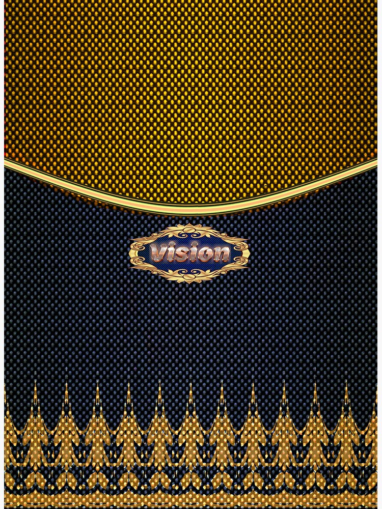 Thumbnail 3 of 3, Sticker, Vision with Decorations designed and sold by VkCases.