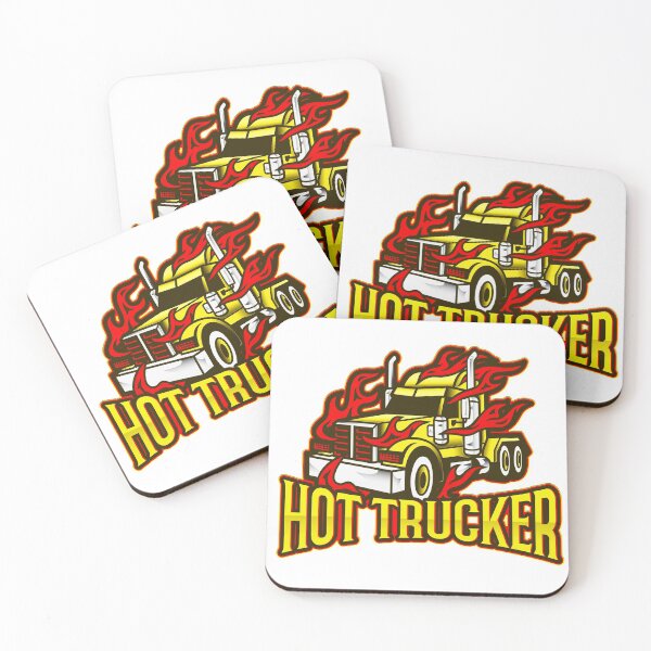 Item preview, Hot Trucker a cool truck with flames design designed and sold by luvvvvvit.