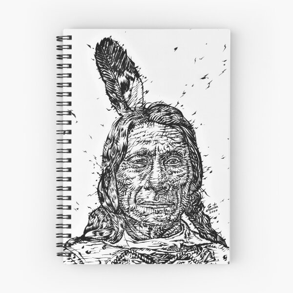 Item preview, RED CLOUD ink portrait.2 designed and sold by lautir.