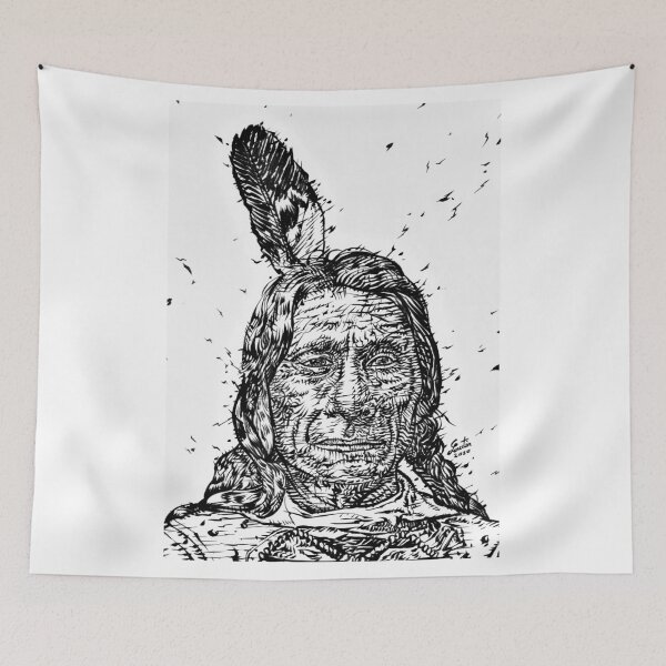 Item preview, RED CLOUD ink portrait.2 designed and sold by lautir.