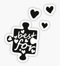 Best Friends Forever Connection Puzzle (left) Sticker