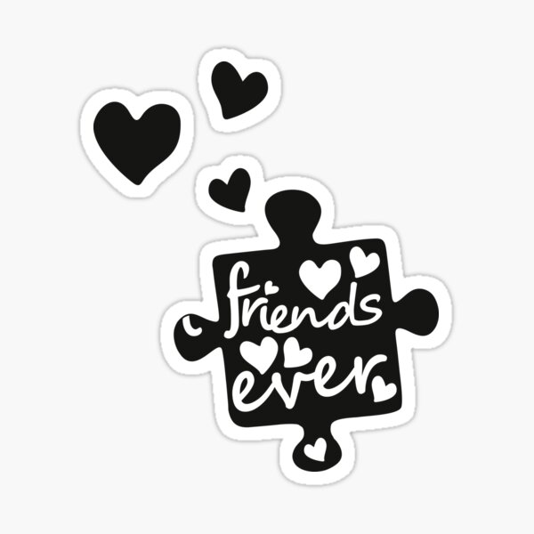 Best Friends Forever Connection Puzzle (right) Sticker