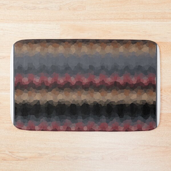 Item preview, Abstract pattern "Black and red wave" mosaic dark ornamental blurred designed and sold by fuzzyfox.