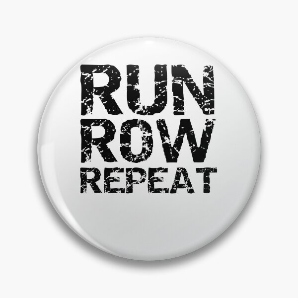 Item preview, Vintage Run Row Repeat Funny Workout Quote designed and sold by TNDesignStudio.
