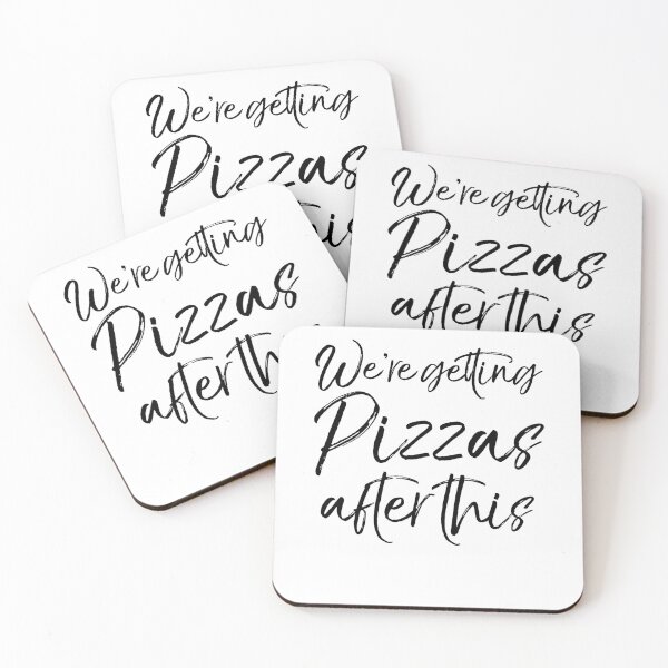 Artikelvorschau, We're Getting Pizzas After This Funny Workout Quote entworfen und verkauft von TNDesignStudio.