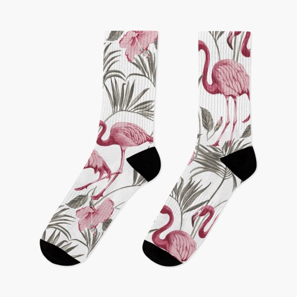 Item preview, Let's flamingle pink tropical stylish flamingo designed and sold by Lenushka.