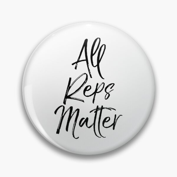 Artikelvorschau, All Reps Matter Funny Workout Quote entworfen und verkauft von TNDesignStudio.