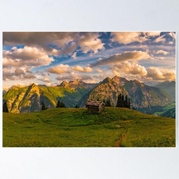Item preview, Evening mood in the Lech Valley designed and sold by mindscapephotos.