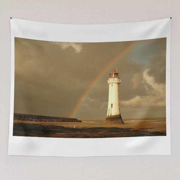 Item preview, Rainbow Over New Brighton .....Location ....New Brighton Lighthouse ,Wirral, Merseyside. England. designed and sold by ALEXANDER  STEPHEN PEMBERTON.