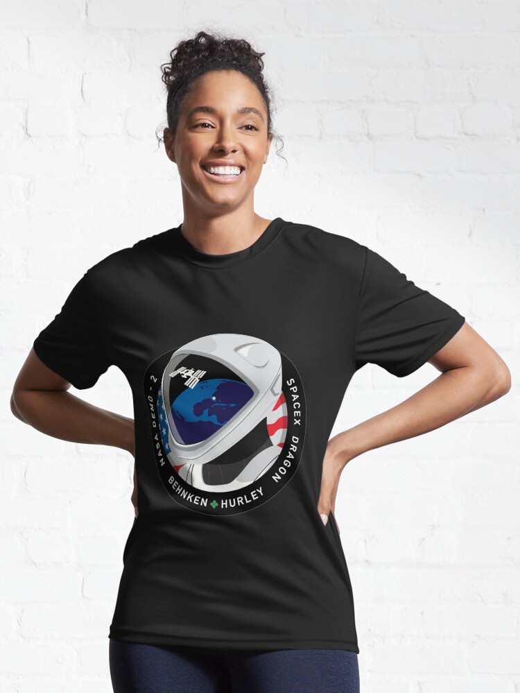 Spacex Dragon Behnken Hurley Nasa Demo 2 Active T Shirt By