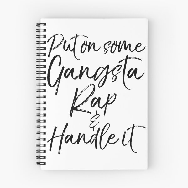 Item preview, Cute Put on Some Gangsta Rap & Handle it Funny Workout Quote designed and sold by TNDesignStudio.