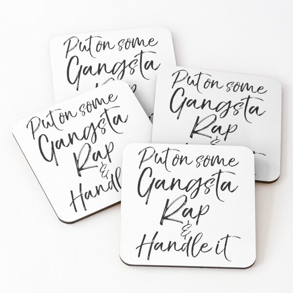 Artikelvorschau, Cute Put on Some Gangsta Rap & Handle it Funny Workout Quote entworfen und verkauft von TNDesignStudio.