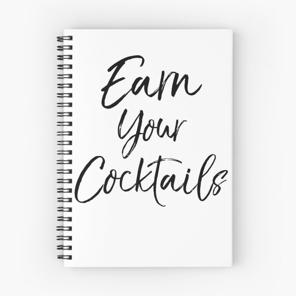 Item preview, Earn Your Cocktails Funny Workout Quote designed and sold by TNDesignStudio.