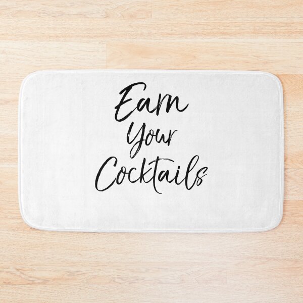Item preview, Earn Your Cocktails Funny Workout Quote designed and sold by TNDesignStudio.