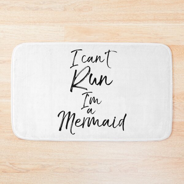 Item preview, Funny I Can't Run I'm a Mermaid Funny Workout Quote designed and sold by TNDesignStudio.