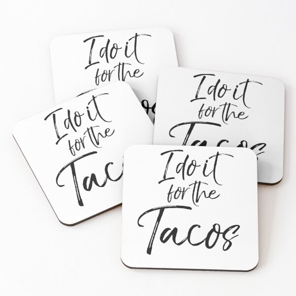 Artikelvorschau, Funny I Do it For the Tacos Funny Workout Quote entworfen und verkauft von TNDesignStudio.