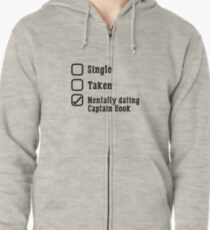 Mentally Dating Captain Hook Zipped Hoodie