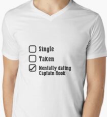 Mentally Dating Captain Hook Men's V-Neck T-Shirt