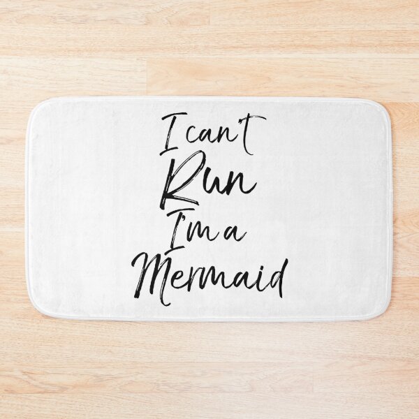 Item preview, I Can't Run I'm a Mermaid Funny Workout Quote designed and sold by TNDesignStudio.